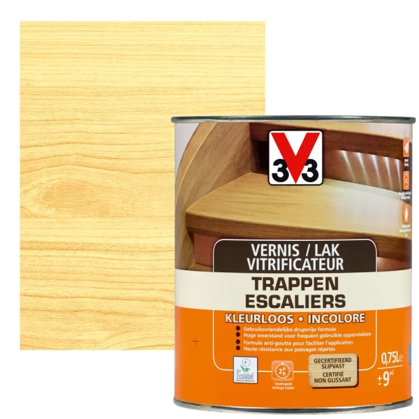 Vernis vitrificateur escaliers V33 inColore mat 750ml