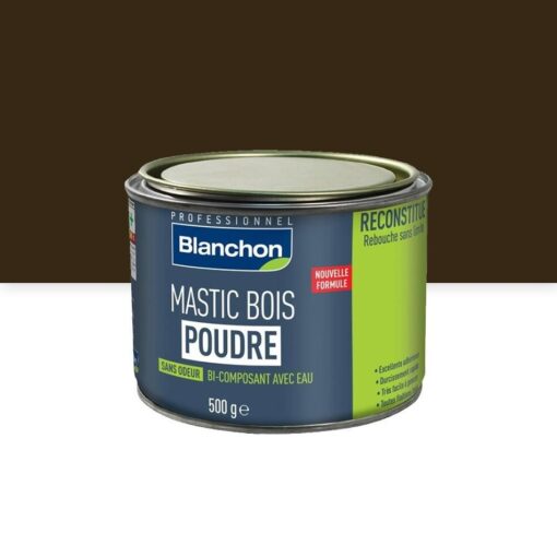 Blanchon - Mastic à bois en poudre bi-composant avec eau - sans odeur – Image 2