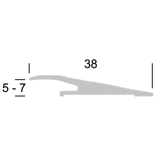 Profil de Transition PVC à Visser - 2,7m – Image 2