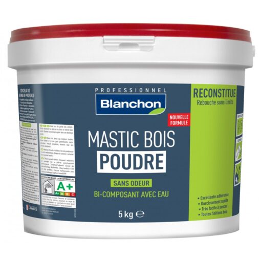 Blanchon - Mastic à bois en poudre bi-composant avec eau - sans odeur – Image 4