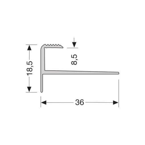 Nez de marche Küberit 810 8,5 mm F2 acier inoxydable – Image 2