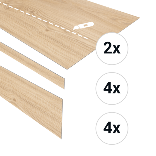 Ensemble de marches en PVC crème brûlée – Image 4