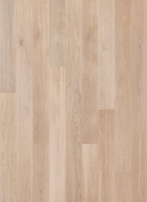 Parquet en Chêne ABC - Vernis Brossé Blanc - 500/2200x260x15/4mm